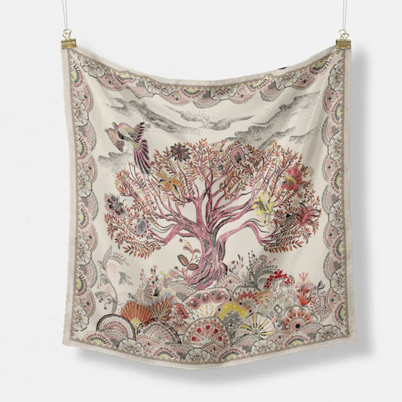 COPY - Brand New Boho Tree of Life Colorful Painted Nature Printed Silky Fashio… - Picture 4 of 8